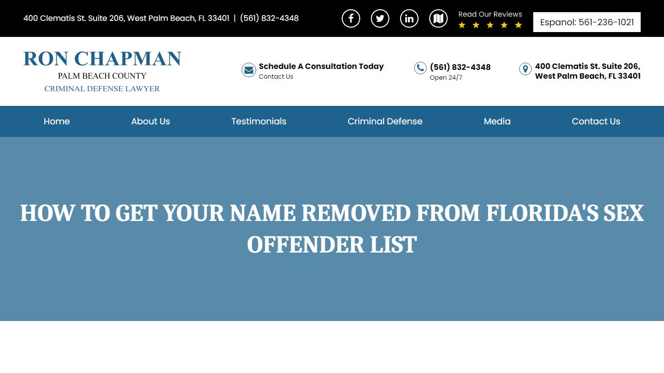 How to Get Your Name Removed from Florida's Sex Offender List